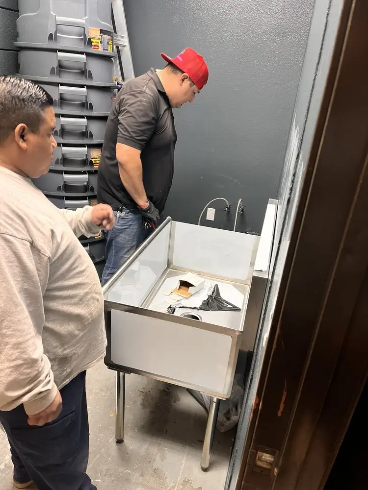 Commercial plumbing and sink installation in West Haven